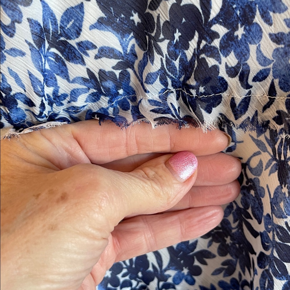 Jones New York Blue Floral Midi Dress - Picture 4 of 8